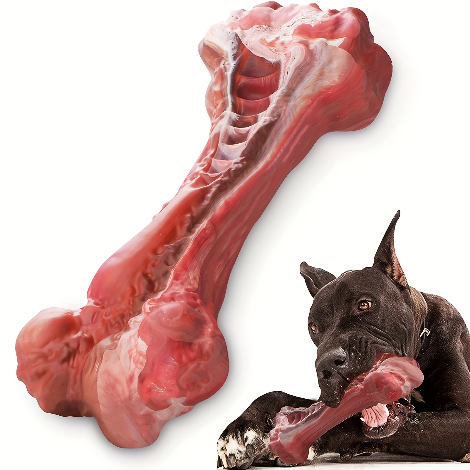 Dog Muzzle Silicone - ของเล่นสุนัขกัดทำจากซิลิโคน ยางธรรมชาติปลอดสารพิษ เหมาะสำหรับสุนัขที่ชอบกัดแรง ช่วยทำความสะอาดฟันและกระดูก
