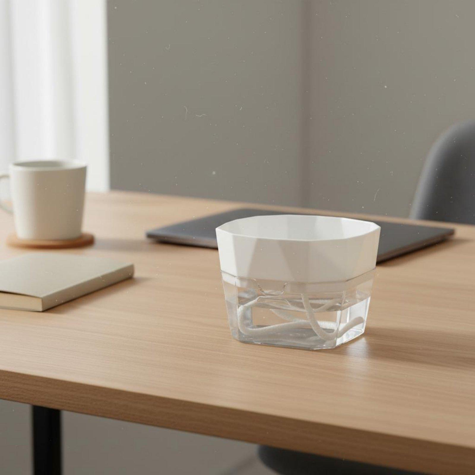 Pet Supplies Us - แจกันปลูกพืชแบบไฮโดรโปนิกส์สองชั้น พร้อมระบบรดน้ำอัตโนมัติ กระถางต้นไม้ PET ใส อุปกรณ์ตกแต่งสวนในร่ม