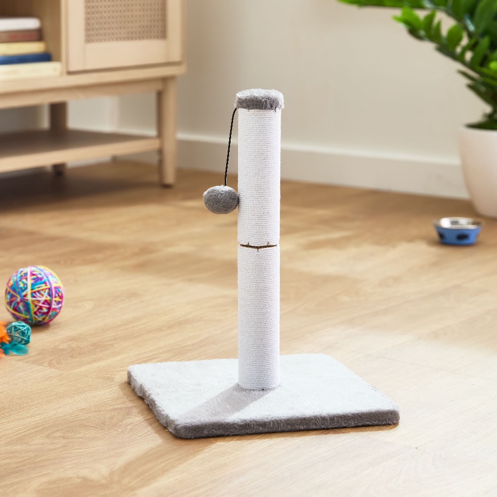 เสาข่วนเล็บแมวพร้อมลูกบอลห้อยท - Cat Scratching Post บทวิจารณ์และราคา
