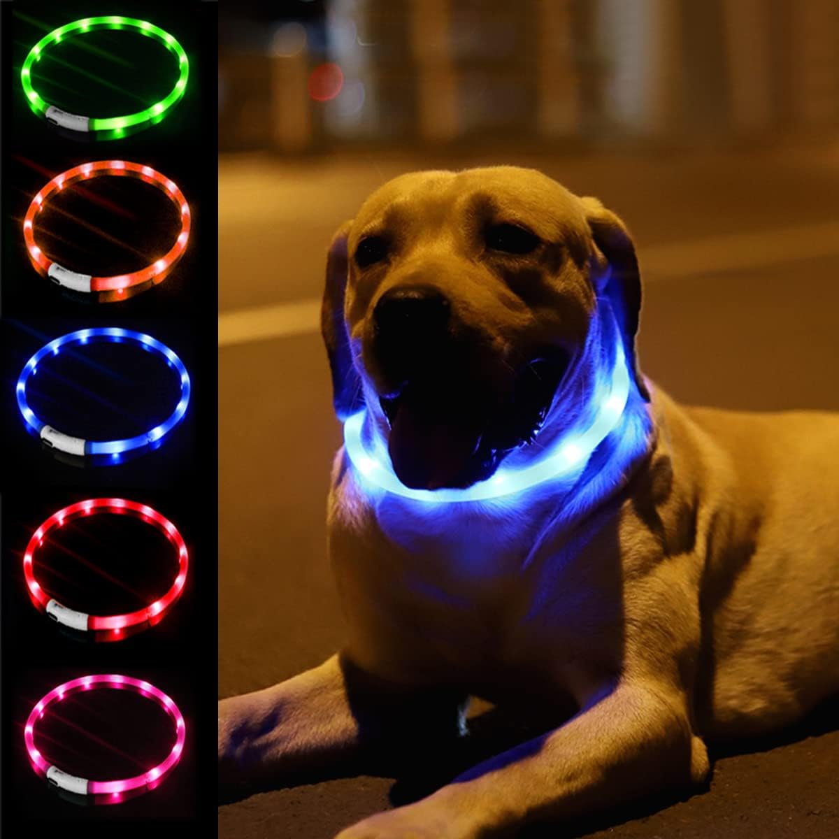 ซิลิโคน LED ปลอกคอสุนัข,ชาร์จ  - Dog Muzzle Silicone บทวิจารณ์และราคา