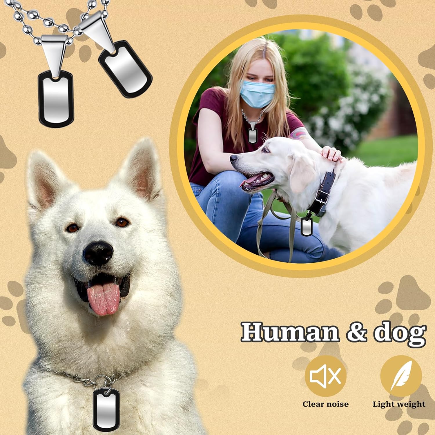 ป้ายชื่อสุนัขแบบซิลิโคนกันเสีย - Dog Muzzle Silicone บทวิจารณ์และราคา