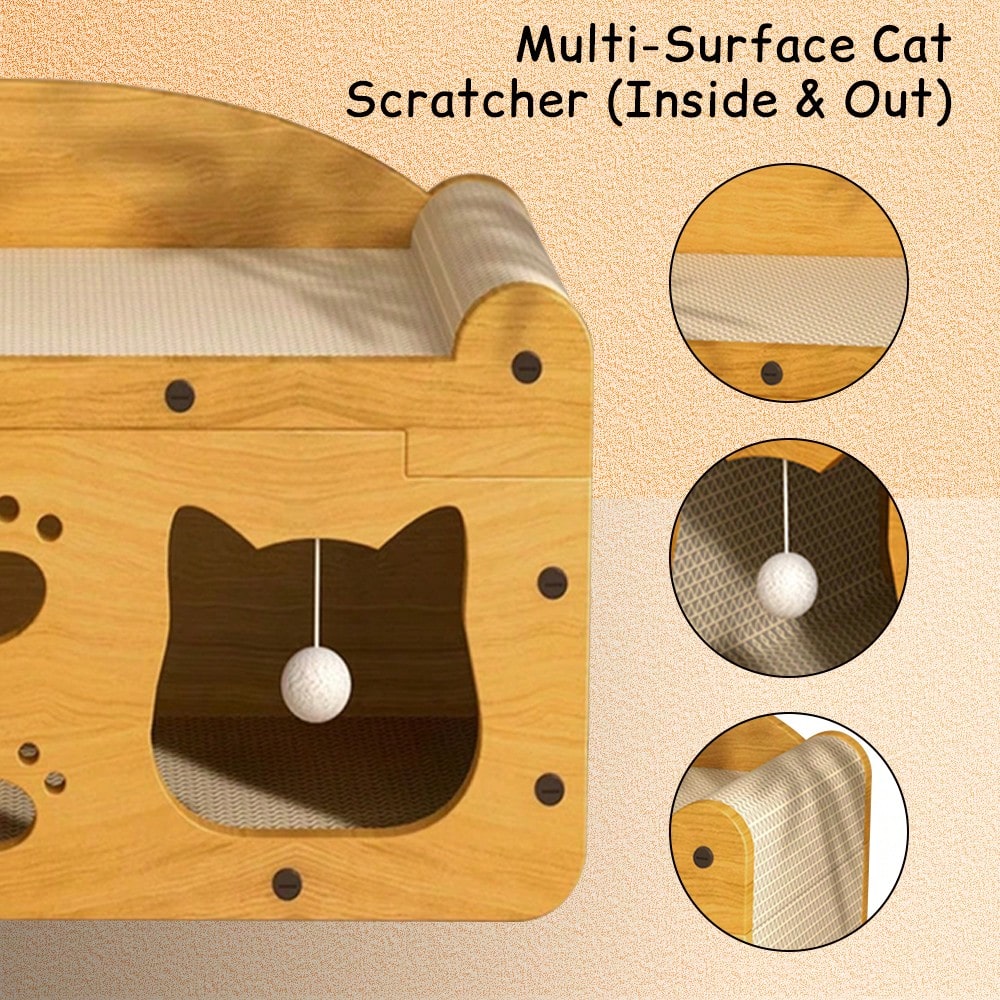 ที่ลับเล็บแมวสองชั้นสุดหรู - บ - Cat Scratching Post บทวิจารณ์และราคา