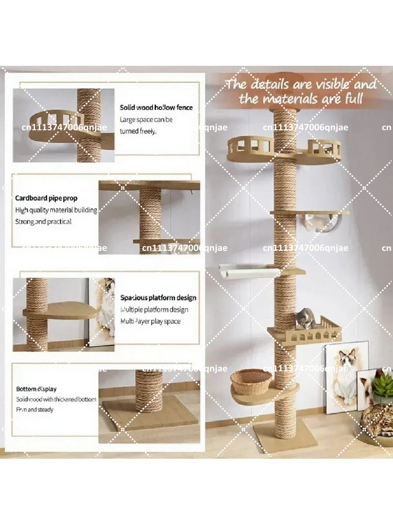 บ้านต้นไม้สำหรับแมวในร่มแบบหลา - Cat Scratching Post บทวิจารณ์และราคา