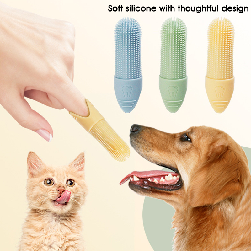ชุดแปรงสีฟันนิ้วสำหรับสุนัขและ - Dog Muzzle Silicone บทวิจารณ์และราคา