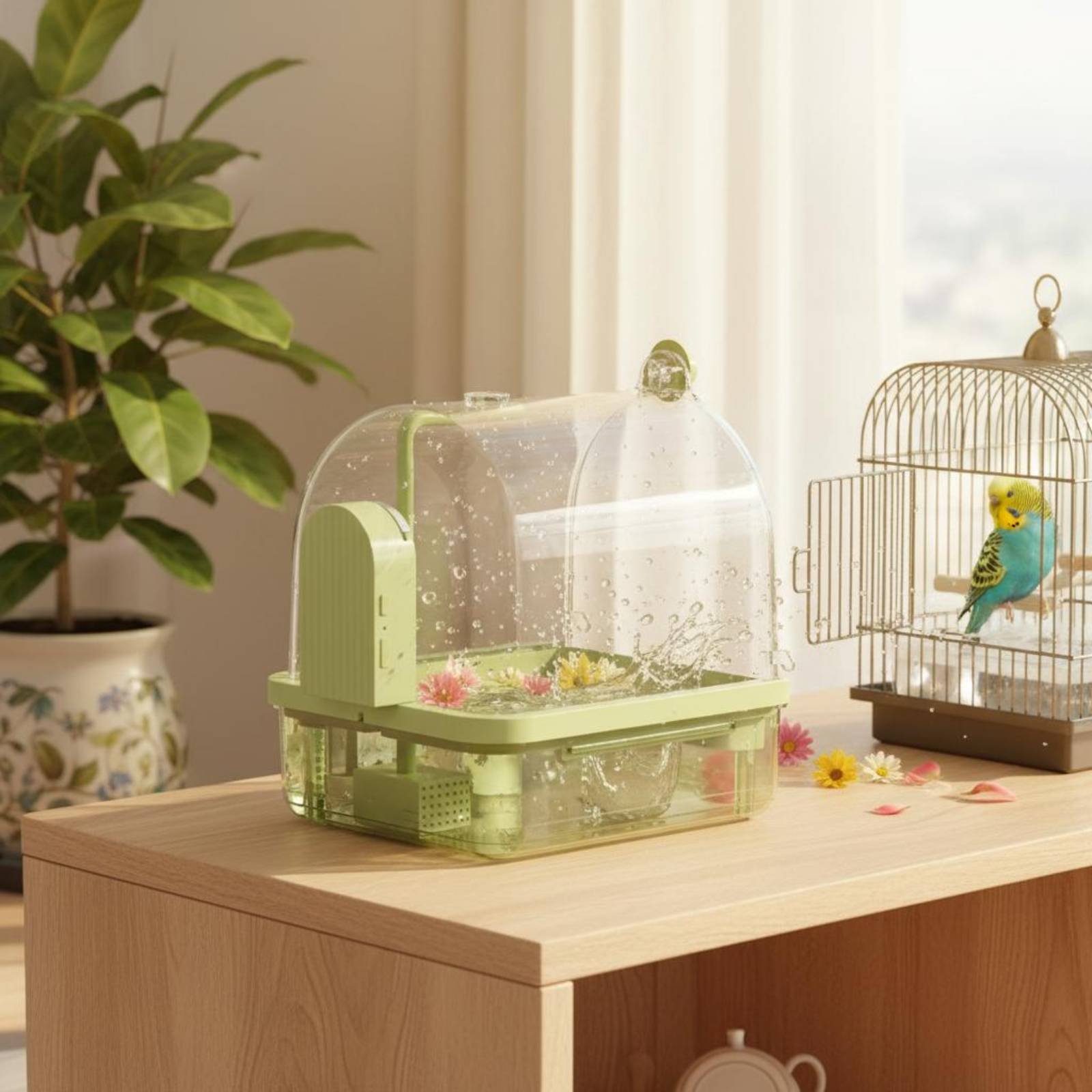 อ่างอาบน้ำนกอัตโนมัติ เซ็นเซอร - Pet Supplies Us บทวิจารณ์และราคา