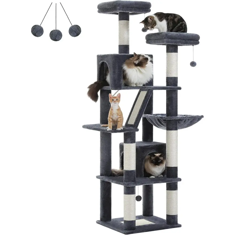 ต้นไม้แมวสูง 70 ซม. พร้อมคอนโด - Cat Scratching Post บทวิจารณ์และราคา