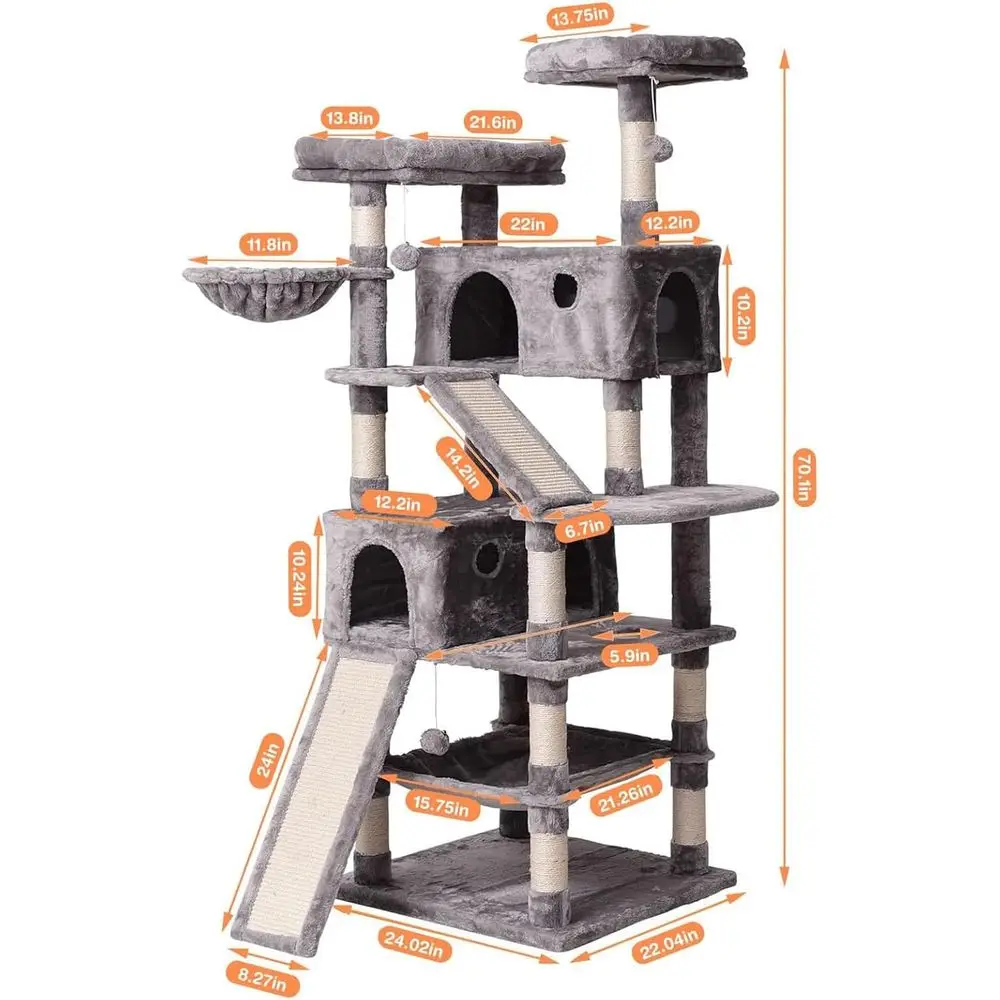 ต้นไม้แมวแบบหลายชั้น 70.1 พร้อ - Cat Scratching Post บทวิจารณ์และราคา