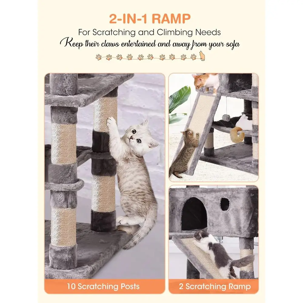 ต้นไม้แมวแบบหลายชั้น 70.1 พร้อ - Cat Scratching Post บทวิจารณ์และราคา