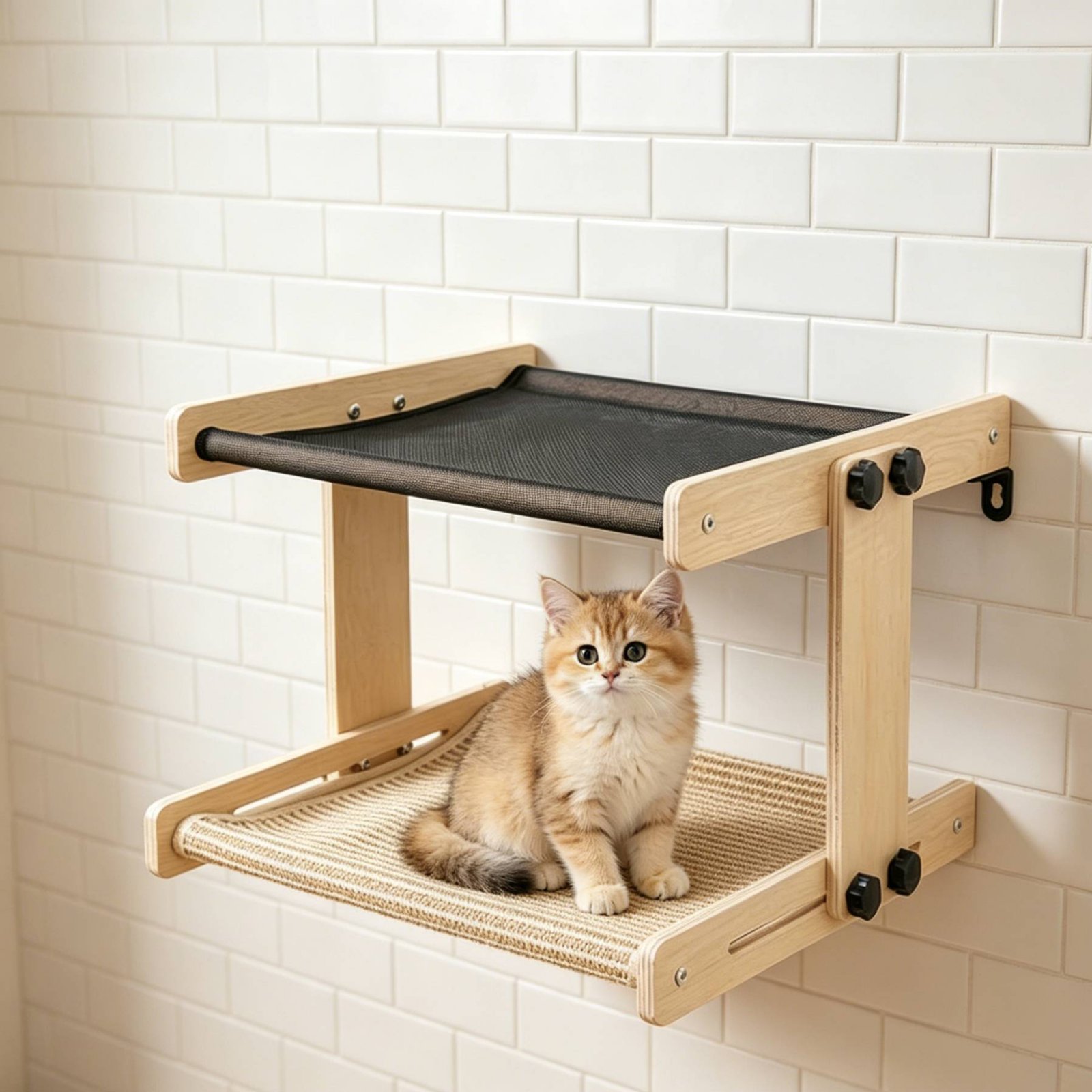 เตียงแมวติดหน้าต่าง ติดตั้งง่า - Cat Window Perch บทวิจารณ์และราคา