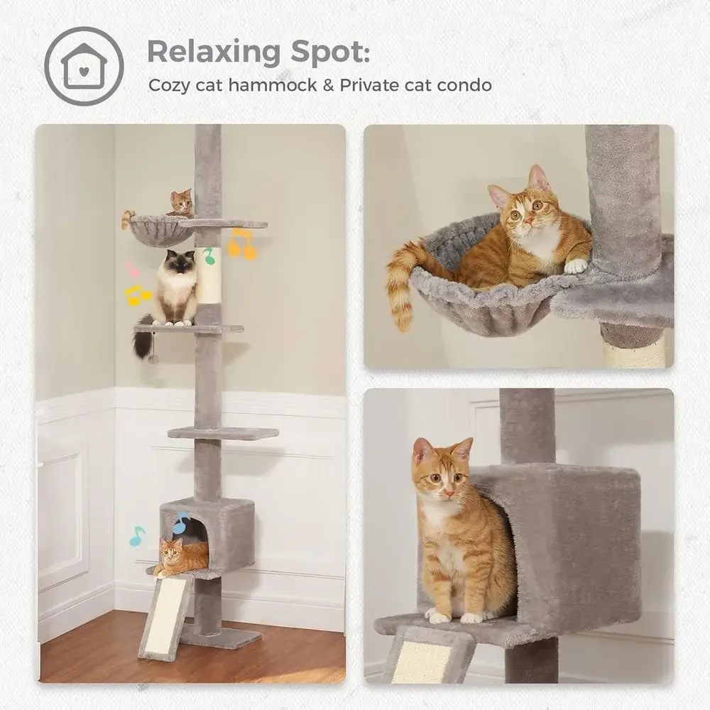 ต้นไม้แมวปรับระดับได้ 5 ระดับ  - Cat Scratching Post บทวิจารณ์และราคา