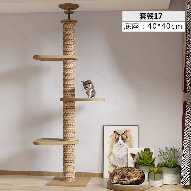 บ้านต้นไม้แมวปรับระดับได้ ตึกแ - Cat Scratching Post บทวิจารณ์และราคา