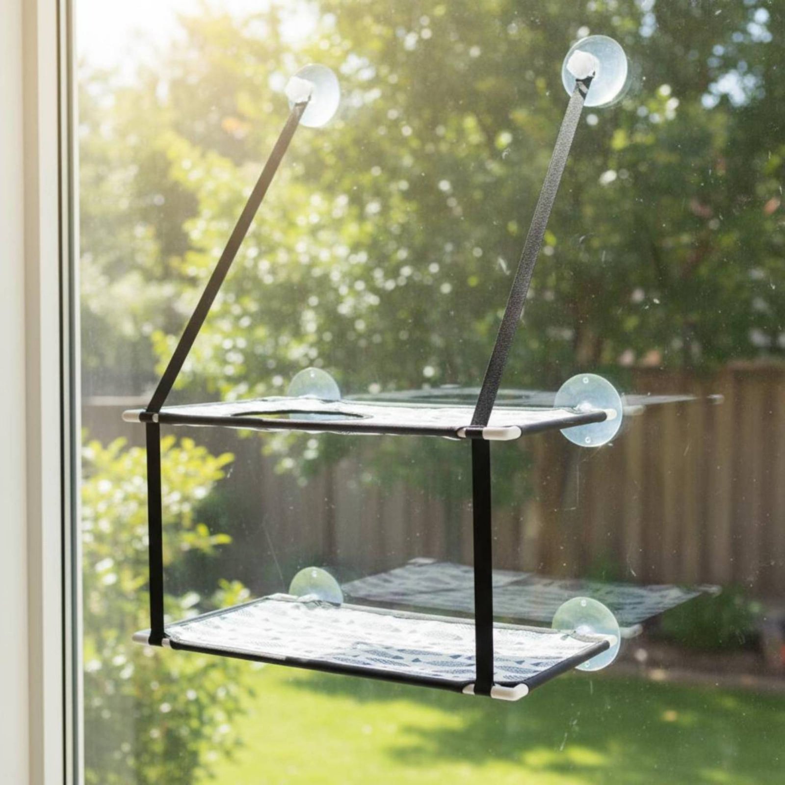 ที่นั่งแมวติดหน้าต่าง ประหยัดพ - Cat Window Perch บทวิจารณ์และราคา